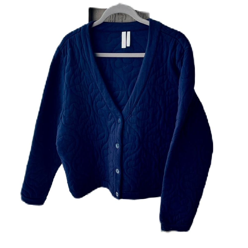 Miiyu x twik Quilted Navy Blue Jacket XL - Picture 2 of 12